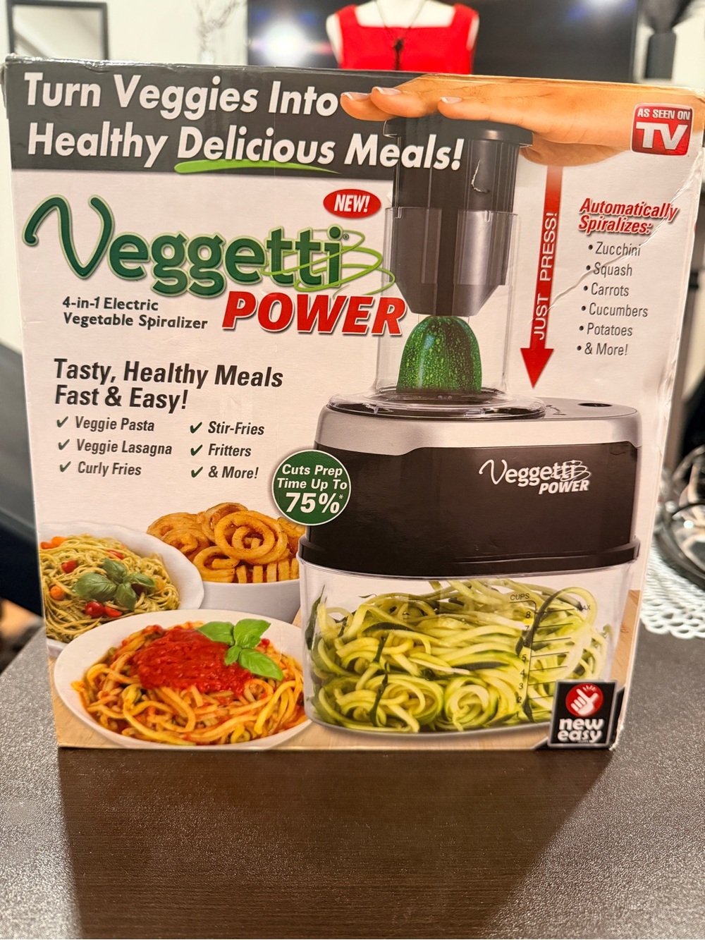 Electric Vegetable Spiralizer - Black/Clear